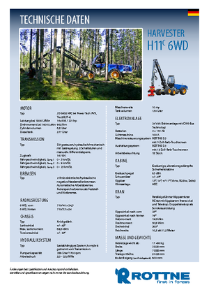Колесни харвестъри Rottne H 11 C
