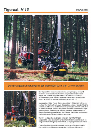 Колесни харвестъри Tigercat H 16 HP