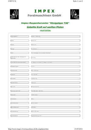 Колесни харвестъри Impex Königstiger T 30 Gigant
