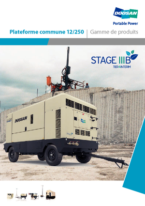 Преносими компресори за въздух - дизелови, електрически, бензинови Doosan 12/250