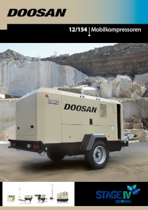 Преносими компресори за въздух - дизелови, електрически, бензинови Doosan 12/154 