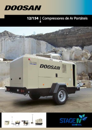 Преносими компресори за въздух - дизелови, електрически, бензинови Doosan 12/154 