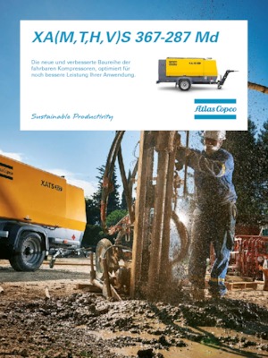Преносими компресори за въздух - дизелови, електрически, бензинови Atlas Copco XAMS 367 MD