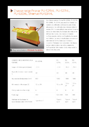 Магистрални снегорини Pronar PU-S30HL 