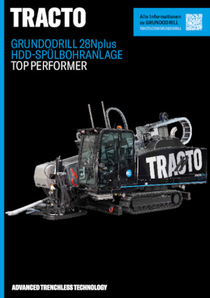 Хоризонтално насочващи се сондажни машини TRACTO-Technik Grundodrill 28 N plus