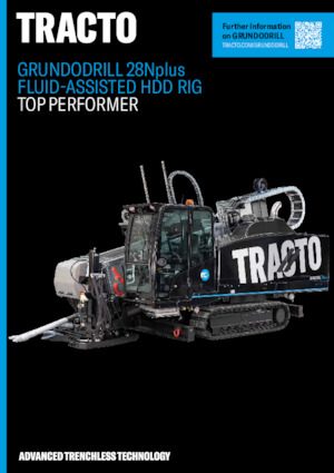 Хоризонтално насочващи се сондажни машини TRACTO-Technik Grundodrill 28 N plus