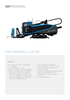Хоризонтално насочващи се сондажни машини TRACTO-Technik Grundodrill JCS 130
