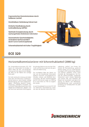 Машини за събиране на поръчки Jungheinrich ECE 320
