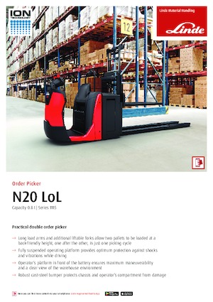 Машини за събиране на поръчки Linde N20LoL
