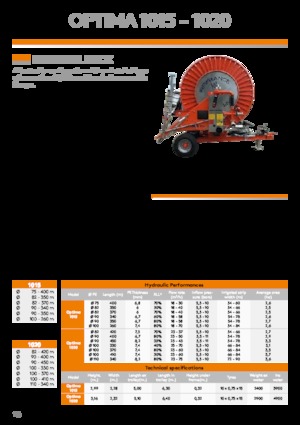 Макари за маркучи IRRIFRANCE Optima 1020 110/340
