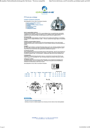 Хидравлични кофи тип 