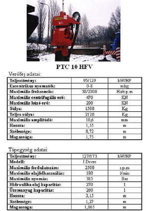 Вибрационни чукове PTC 10 HFV