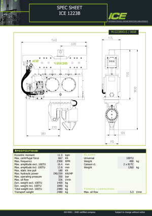 Вибрационни чукове ICE 1223 B