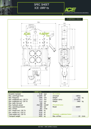 Вибрационни чукове ICE 18 RF ts