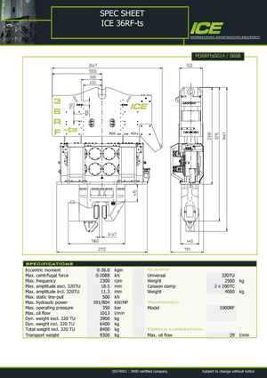 Вибрационни чукове ICE 36 RF ts