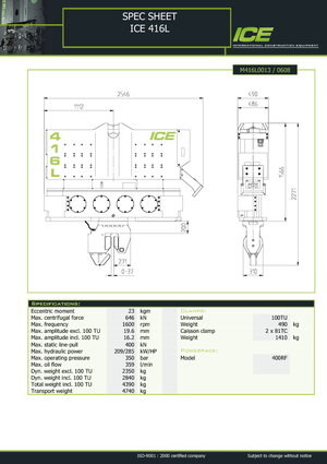 Вибрационни чукове ICE 416 L