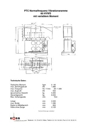 Вибрационни чукове PTC 60 HVWS