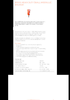 Хидравлични чукове Sandvik BR555i