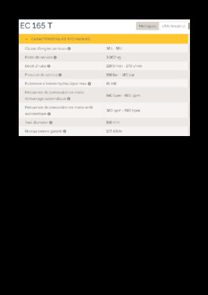 Хидравлични чукове Epiroc EC 165 T