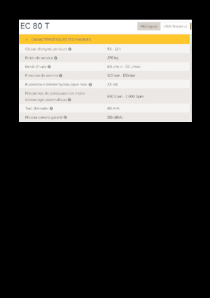 Хидравлични чукове Epiroc EC 80 T