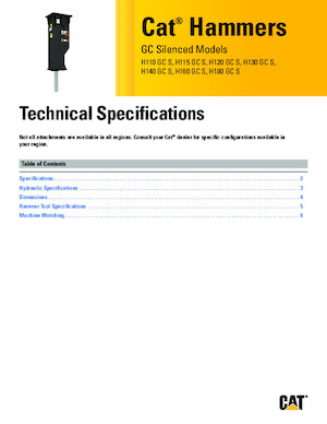 Хидравлични чукове Caterpillar H140GC S 