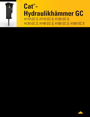 Хидравлични чукове Caterpillar H110GC S 