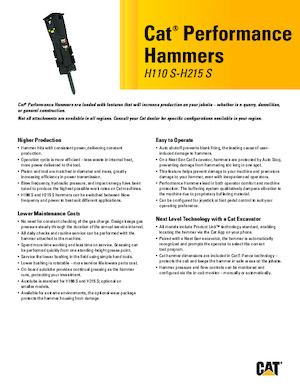 Хидравлични чукове Caterpillar H120 S