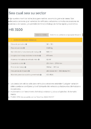 Хидравлични чукове Epiroc HB 3100