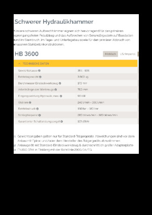 Хидравлични чукове Epiroc HB 3600