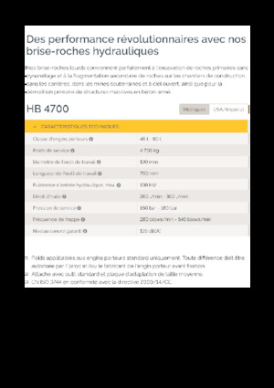 Хидравлични чукове Epiroc HB 4700