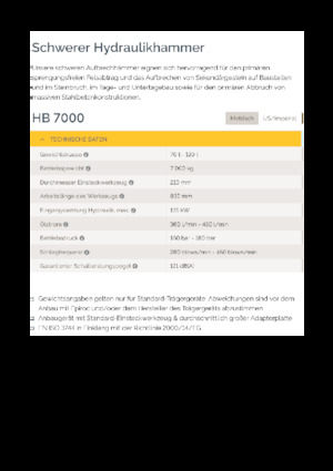Хидравлични чукове Epiroc HB 7000