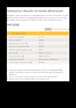 Хидравлични чукове Epiroc MB 1200