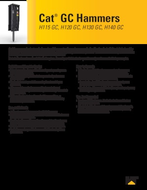 Хидравлични чукове Caterpillar H120GC