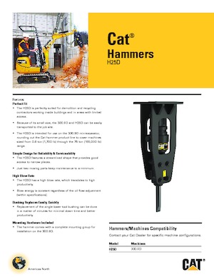 Хидравлични чукове Caterpillar H25D