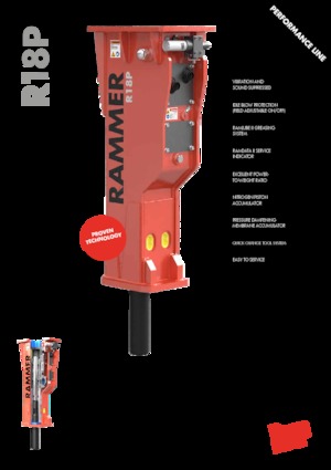 Хидравлични чукове Rammer R18P