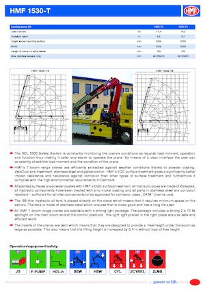 Хидравлични товарни кранове HMF 1530-T4-MCS