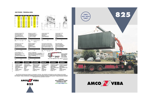 Хидравлични товарни кранове Amco Veba 825-3 S Jib 3S