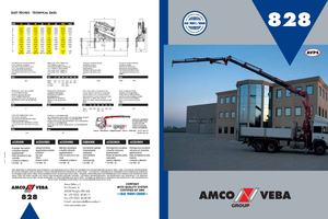 Хидравлични товарни кранове Amco Veba 828-3 S Jib 3S