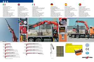 Хидравлични товарни кранове Amco Veba 924-4 S Jib 3