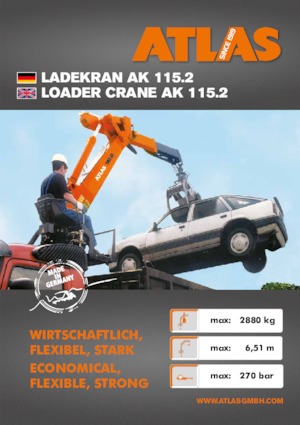 Хидравлични товарни кранове Atlas AK 115.2 A15