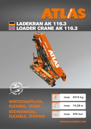 Хидравлични товарни кранове Atlas AK 116.3 A2SL 