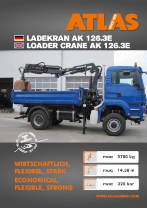 Хидравлични товарни кранове Atlas AK 126.3E A3SL 