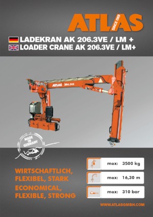 Хидравлични товарни кранове Atlas AK 206.3VE A12K  