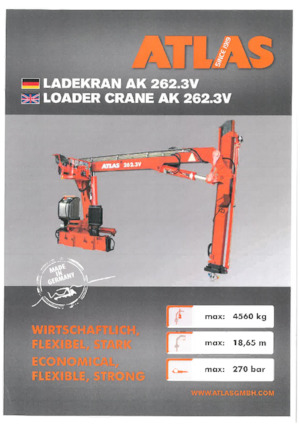Хидравлични товарни кранове Atlas AK 262.3V A11 