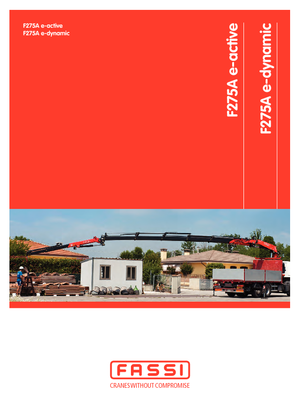 Хидравлични товарни кранове Fassi F 275 AC 0.23 e-active