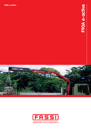 Хидравлични товарни кранове Fassi F 90 AC 0.22 e-active