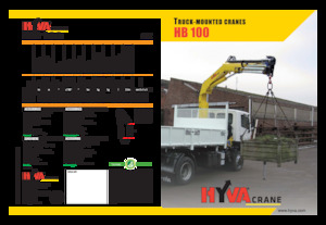 Хидравлични товарни кранове Hyva Crane HB 100 E2