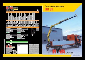 Хидравлични товарни кранове Hyva Crane HB 31 E1