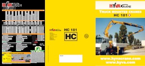 Хидравлични товарни кранове Hyva Crane HC 181X 