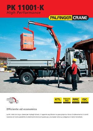 Хидравлични товарни кранове Palfinger PK 11001 K
